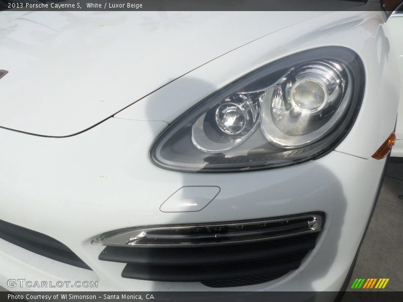 White / Luxor Beige 2013 Porsche Cayenne S