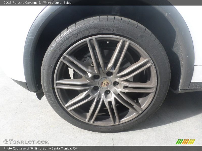 White / Luxor Beige 2013 Porsche Cayenne S
