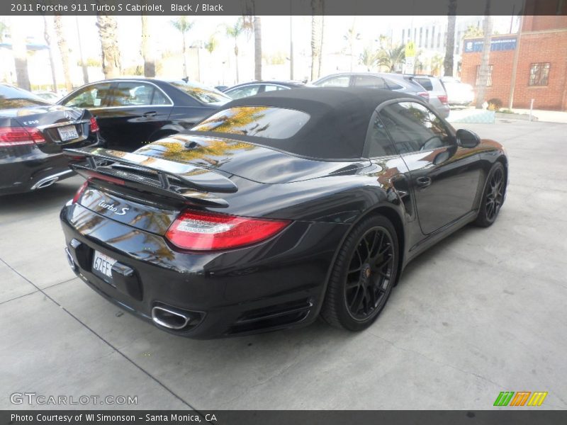 Black / Black 2011 Porsche 911 Turbo S Cabriolet