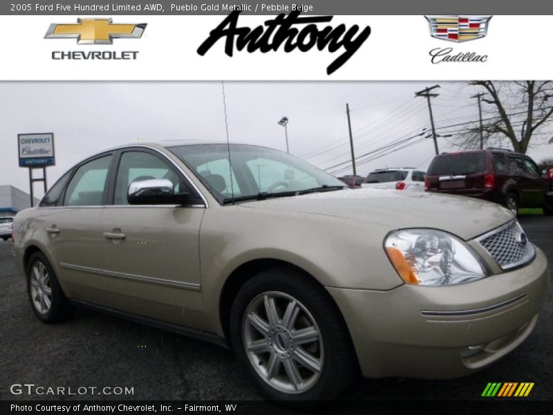 Pueblo Gold Metallic / Pebble Beige 2005 Ford Five Hundred Limited AWD