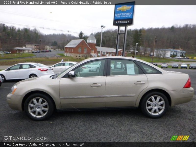 Pueblo Gold Metallic / Pebble Beige 2005 Ford Five Hundred Limited AWD