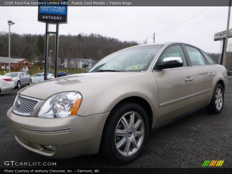 Pueblo Gold Metallic / Pebble Beige 2005 Ford Five Hundred Limited AWD