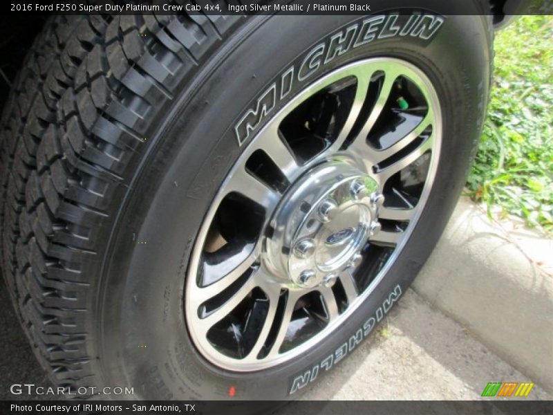 Ingot Silver Metallic / Platinum Black 2016 Ford F250 Super Duty Platinum Crew Cab 4x4