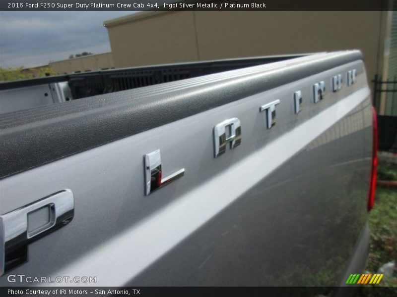 Ingot Silver Metallic / Platinum Black 2016 Ford F250 Super Duty Platinum Crew Cab 4x4