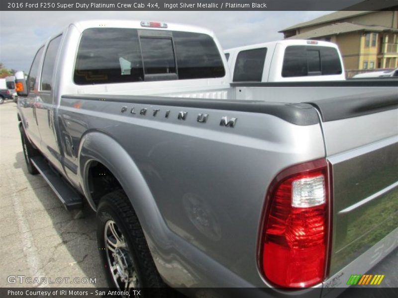 Ingot Silver Metallic / Platinum Black 2016 Ford F250 Super Duty Platinum Crew Cab 4x4
