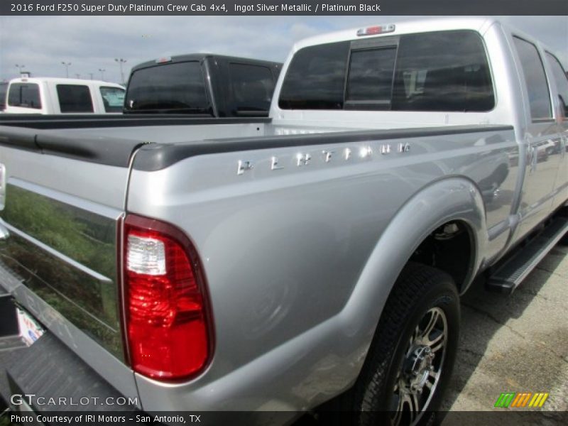 Ingot Silver Metallic / Platinum Black 2016 Ford F250 Super Duty Platinum Crew Cab 4x4