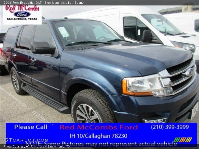 Blue Jeans Metallic / Ebony 2016 Ford Expedition XLT