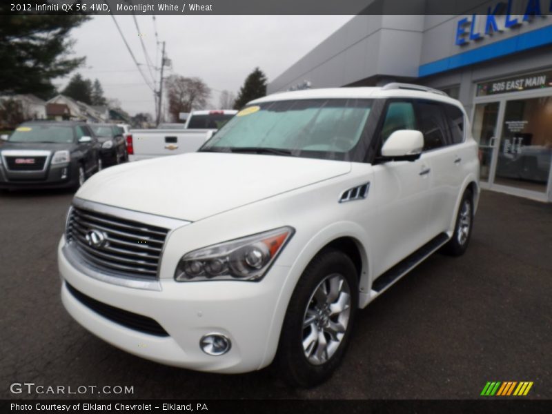 Moonlight White / Wheat 2012 Infiniti QX 56 4WD