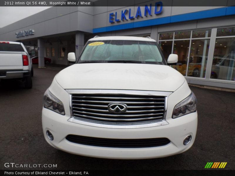 Moonlight White / Wheat 2012 Infiniti QX 56 4WD