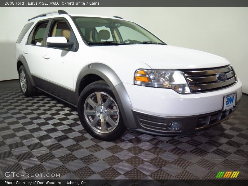 Oxford White / Camel 2008 Ford Taurus X SEL AWD