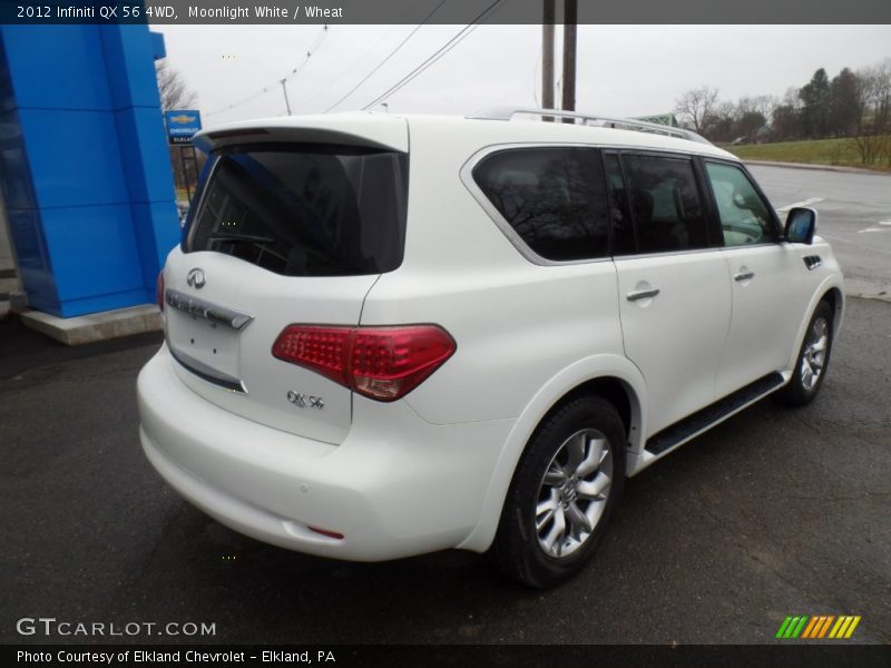 Moonlight White / Wheat 2012 Infiniti QX 56 4WD