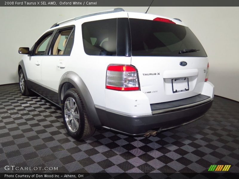 Oxford White / Camel 2008 Ford Taurus X SEL AWD