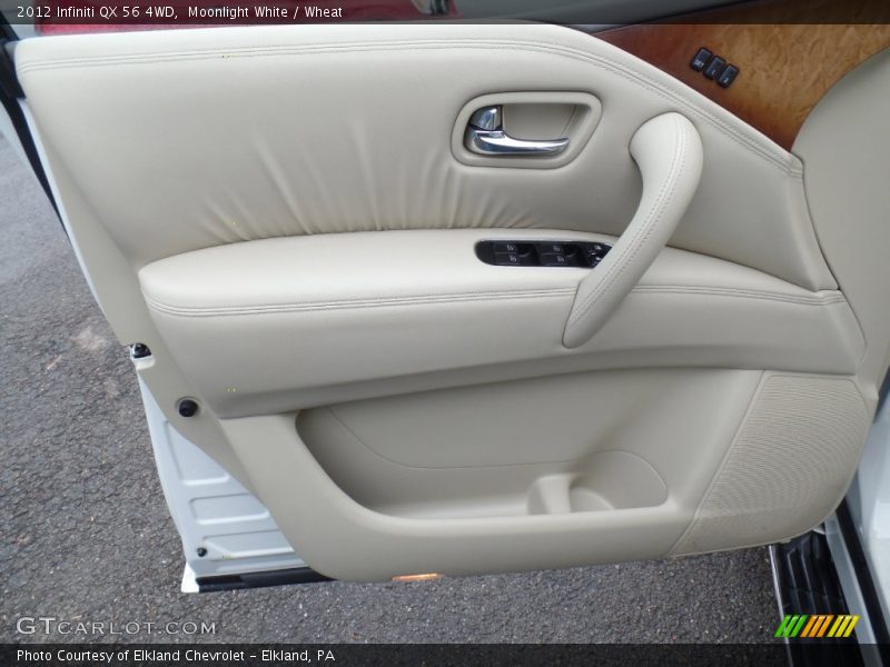 Moonlight White / Wheat 2012 Infiniti QX 56 4WD
