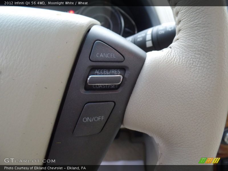 Moonlight White / Wheat 2012 Infiniti QX 56 4WD