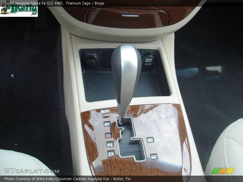 Platinum Sage / Beige 2008 Hyundai Santa Fe GLS 4WD