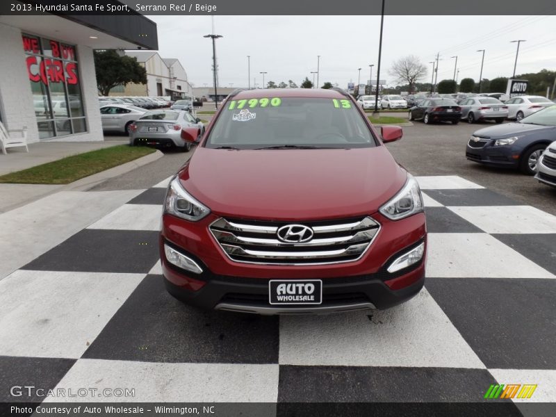 Serrano Red / Beige 2013 Hyundai Santa Fe Sport