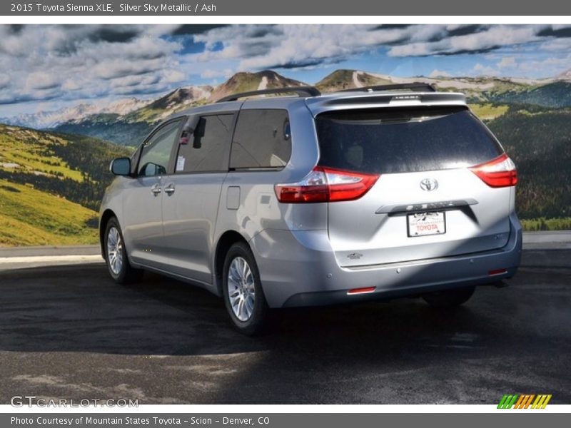 Silver Sky Metallic / Ash 2015 Toyota Sienna XLE
