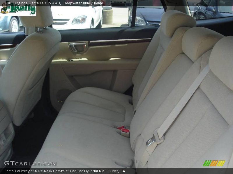 Deepwater Blue / Beige 2008 Hyundai Santa Fe GLS 4WD