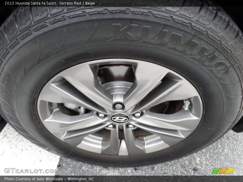 Serrano Red / Beige 2013 Hyundai Santa Fe Sport