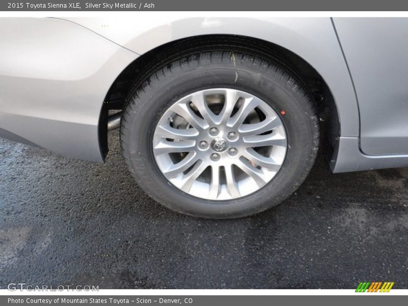 Silver Sky Metallic / Ash 2015 Toyota Sienna XLE