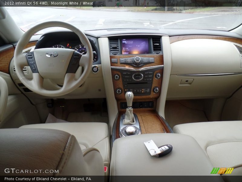 Moonlight White / Wheat 2012 Infiniti QX 56 4WD