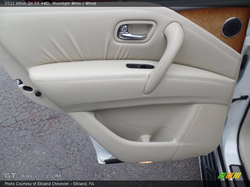 Moonlight White / Wheat 2012 Infiniti QX 56 4WD