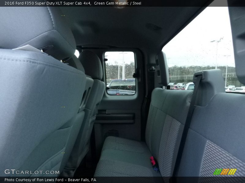 Green Gem Metallic / Steel 2016 Ford F350 Super Duty XLT Super Cab 4x4