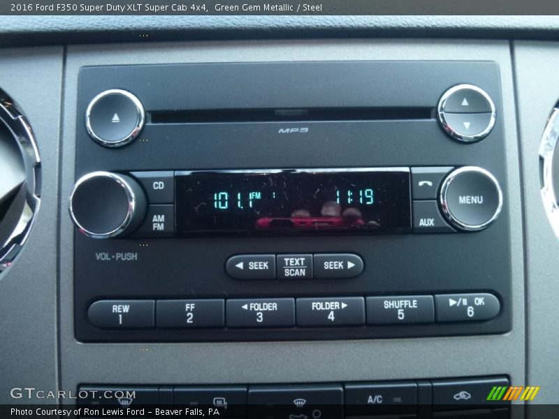 Green Gem Metallic / Steel 2016 Ford F350 Super Duty XLT Super Cab 4x4