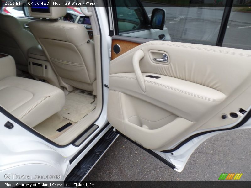 Moonlight White / Wheat 2012 Infiniti QX 56 4WD