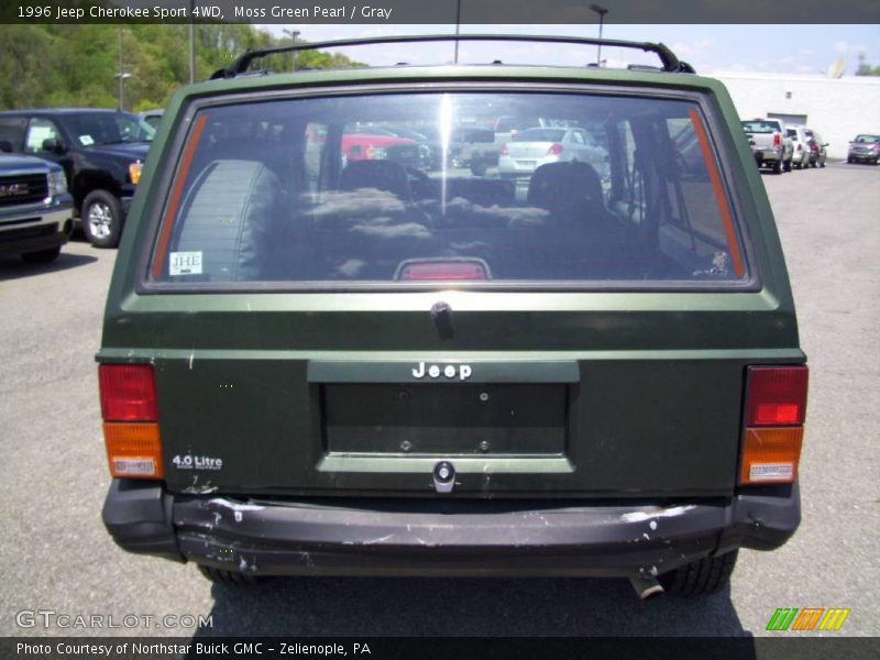 Moss Green Pearl / Gray 1996 Jeep Cherokee Sport 4WD
