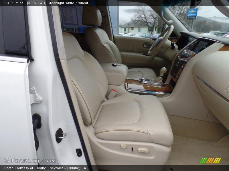 Moonlight White / Wheat 2012 Infiniti QX 56 4WD