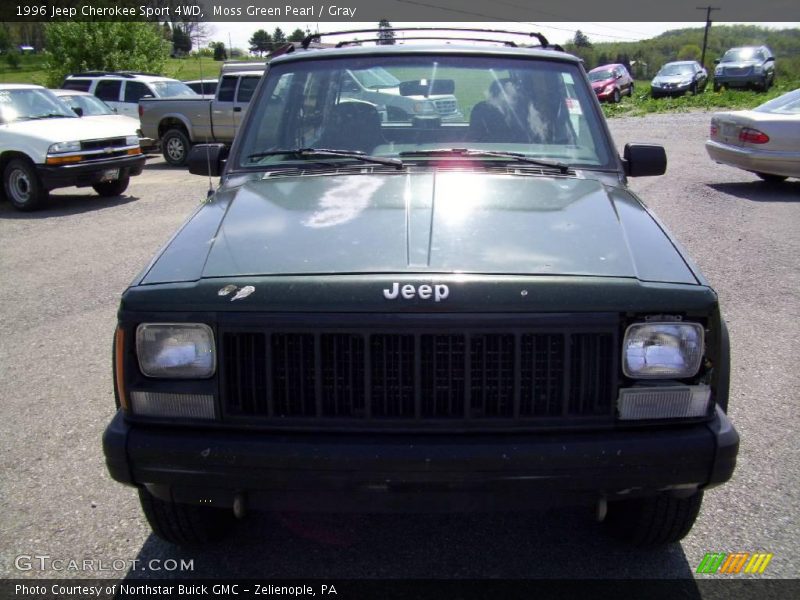 Moss Green Pearl / Gray 1996 Jeep Cherokee Sport 4WD