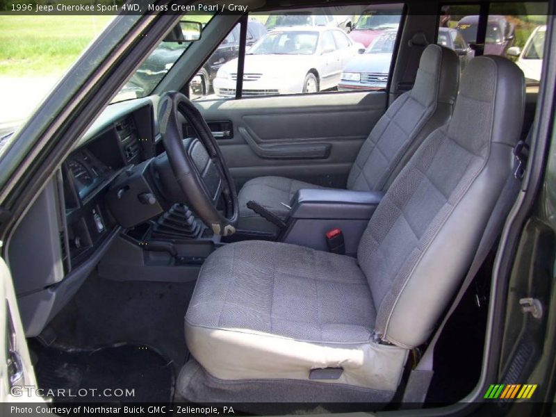 Moss Green Pearl / Gray 1996 Jeep Cherokee Sport 4WD