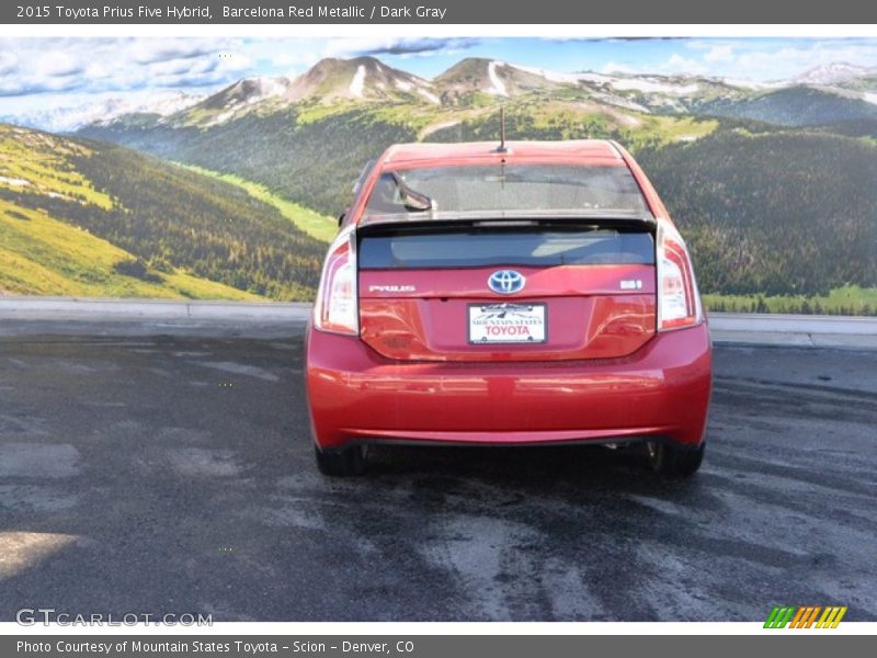 Barcelona Red Metallic / Dark Gray 2015 Toyota Prius Five Hybrid