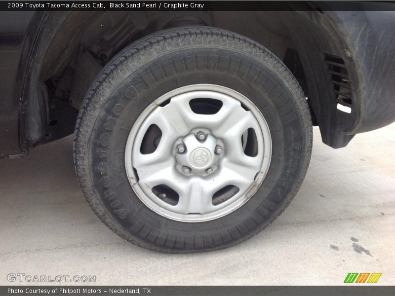 Black Sand Pearl / Graphite Gray 2009 Toyota Tacoma Access Cab