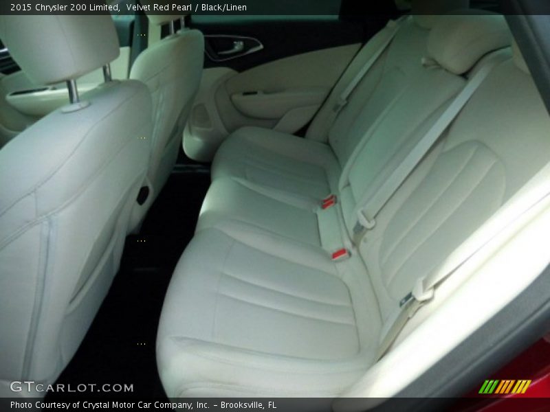 Velvet Red Pearl / Black/Linen 2015 Chrysler 200 Limited