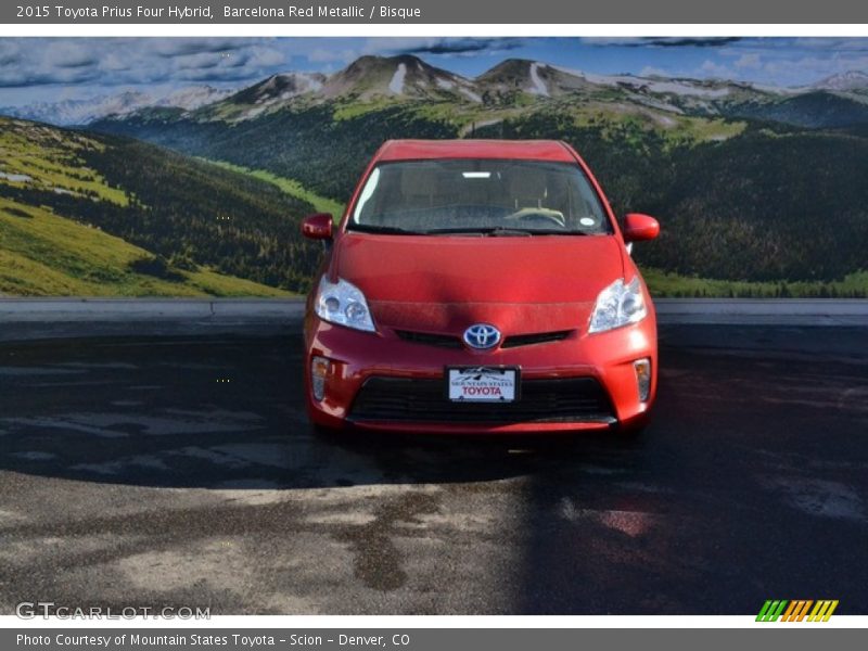 Barcelona Red Metallic / Bisque 2015 Toyota Prius Four Hybrid