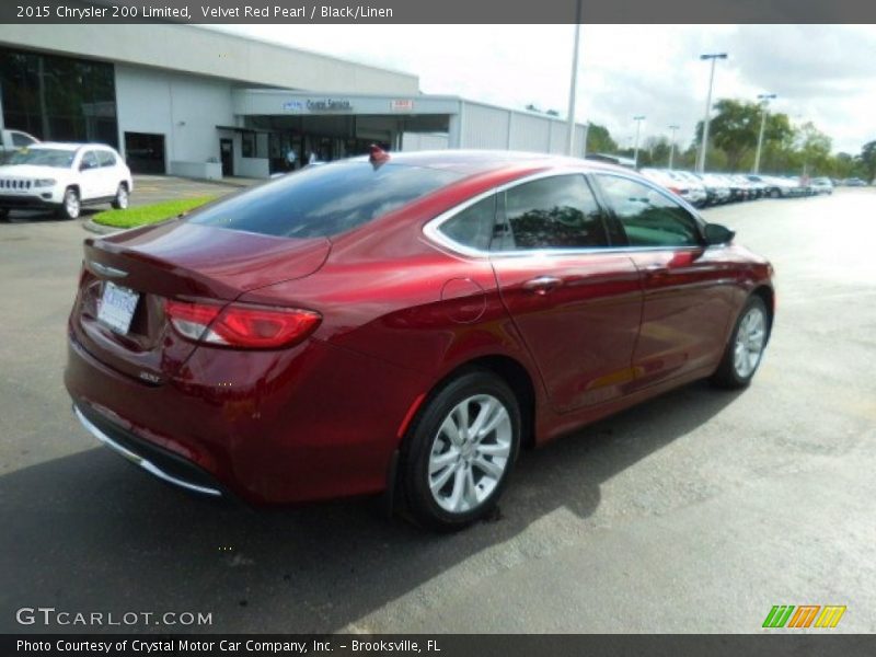 Velvet Red Pearl / Black/Linen 2015 Chrysler 200 Limited