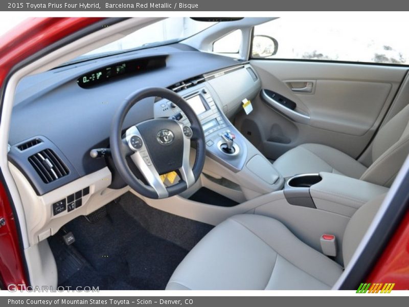 Barcelona Red Metallic / Bisque 2015 Toyota Prius Four Hybrid