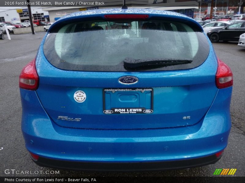 Blue Candy / Charcoal Black 2016 Ford Focus SE Hatch