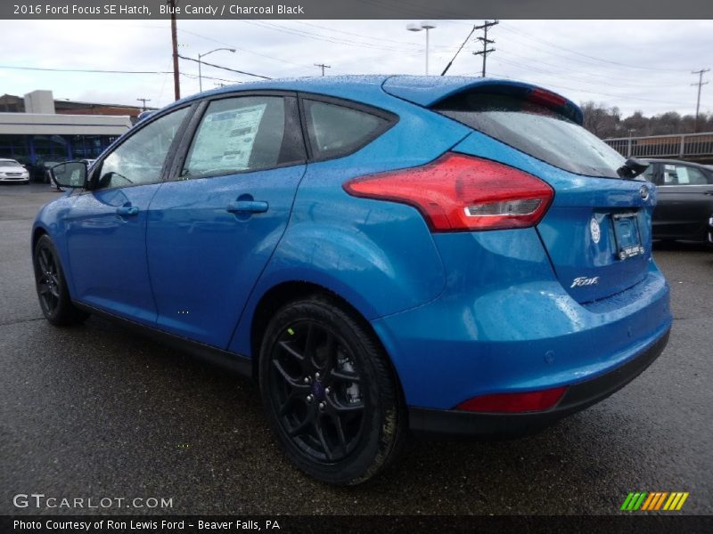 Blue Candy / Charcoal Black 2016 Ford Focus SE Hatch