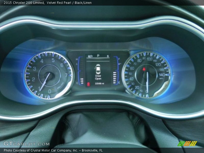 Velvet Red Pearl / Black/Linen 2015 Chrysler 200 Limited
