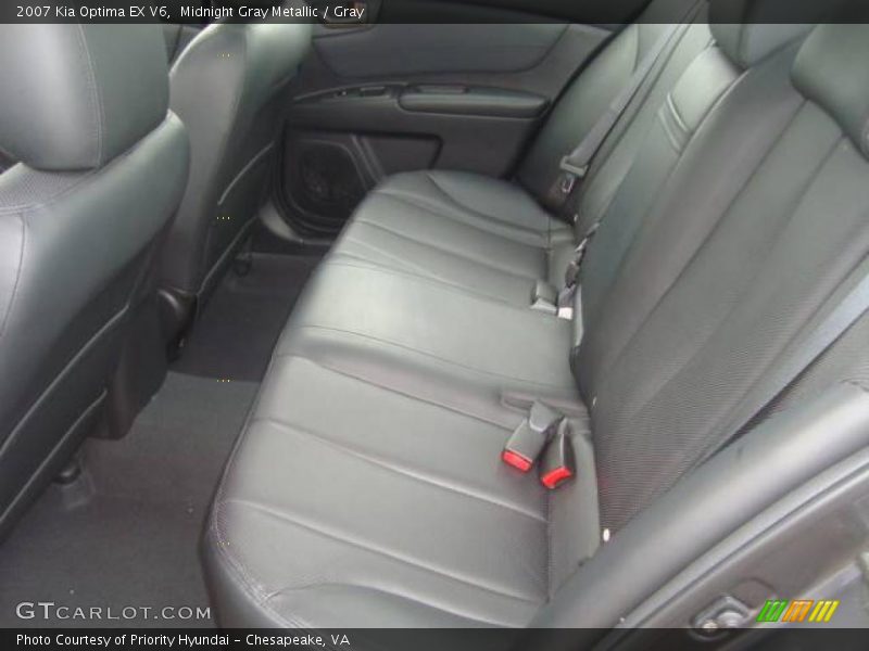 Midnight Gray Metallic / Gray 2007 Kia Optima EX V6