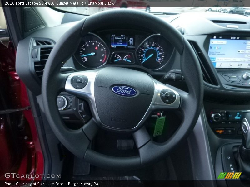 Sunset Metallic / Charcoal Black 2016 Ford Escape SE 4WD