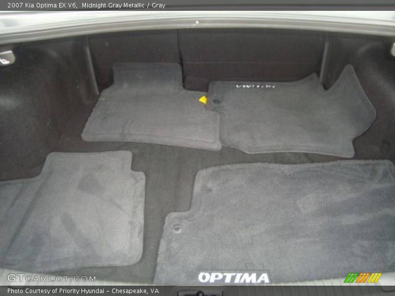 Midnight Gray Metallic / Gray 2007 Kia Optima EX V6