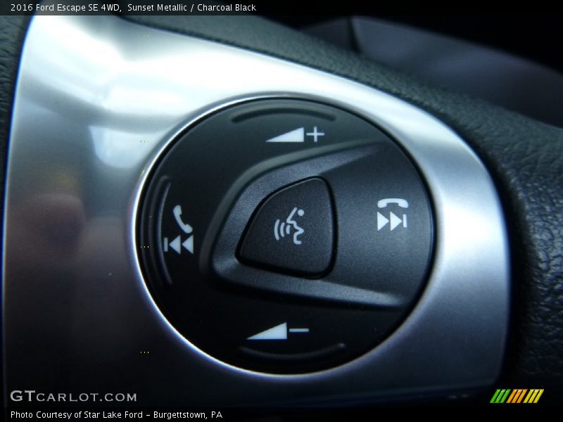 Sunset Metallic / Charcoal Black 2016 Ford Escape SE 4WD
