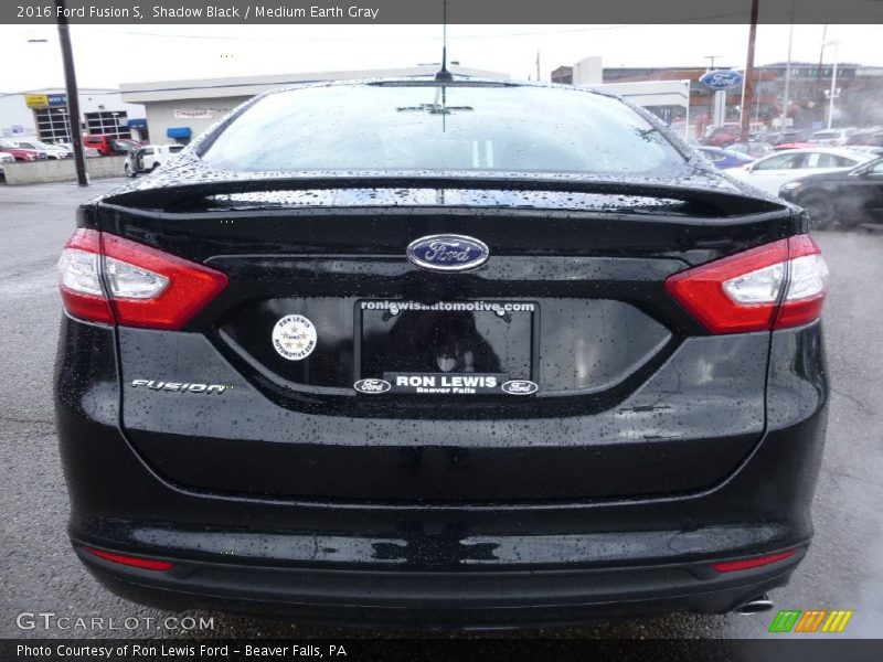 Shadow Black / Medium Earth Gray 2016 Ford Fusion S