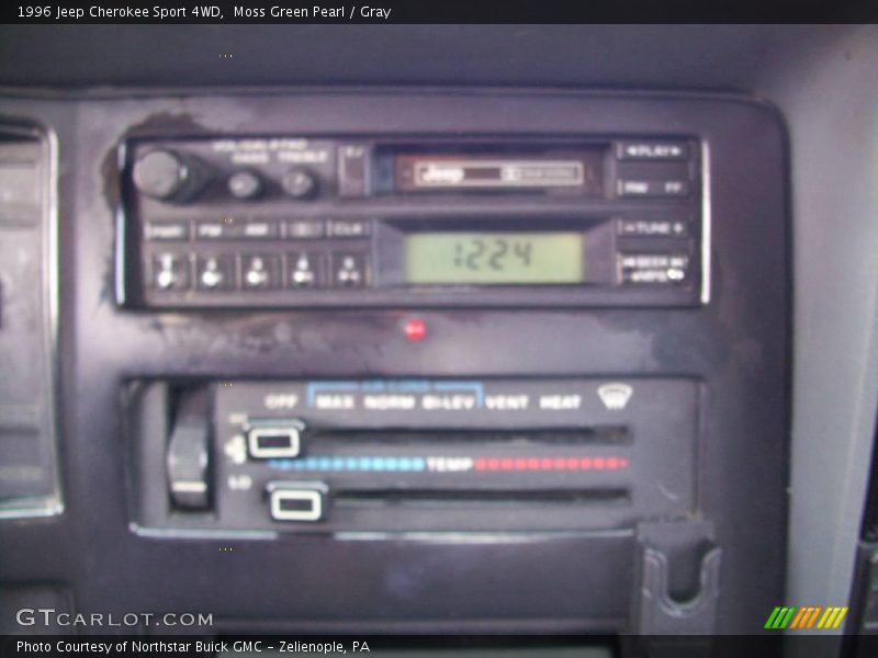 Moss Green Pearl / Gray 1996 Jeep Cherokee Sport 4WD