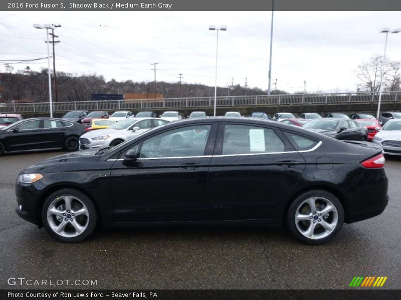 Shadow Black / Medium Earth Gray 2016 Ford Fusion S