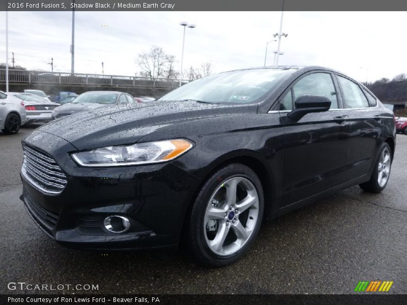 Shadow Black / Medium Earth Gray 2016 Ford Fusion S